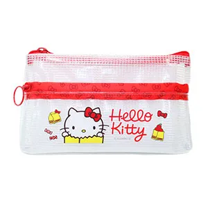 クリアダブルファスナーポーチ